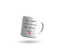 "Sarò Sempre al tuo Fianco Buongiorno Amore" Tazza Mug in Ceramica con Stampa Personalizzata Cuore Colazione Felice Idea Regalo Natale Compleanno Divertente Anniversario Amore Amicizia Made in Italy