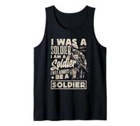 Sarò Sempre Un Soldato veterano degli Uomini Vintage Canotta