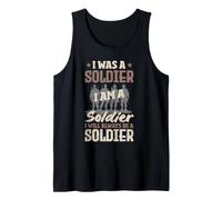 Sarò Sempre Un Soldato veterano degli Uomini Vintage Canotta