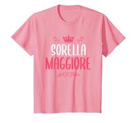 Sarò Una Sorella Maggiore per Le Ragazze Maglietta Maglietta, Bambini, Rosa, 2 Anni