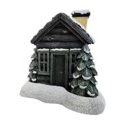 Sarpoer Bruciatore conico innevato per cappelli di blocco, supporto per bastoncini di Natale, ornamento per aromaterapia, bastoncini