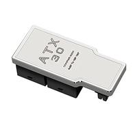 Sarpoer Scheda Grafica 4X8Pin Seria 40 ATX3.0 12VHPWR 12+4P 600W Convertitore di Potenza 180 Gradi per Scheda Grafica 4080 4090 Argento