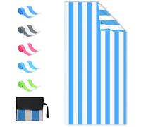 Sarsumir Telo Mare Grande 90x180cm Telo Mare Microfibra Asciugatura Rapida Asciugamano da Spiaggia per Palestra Viaggi Campeggio Sport Spa Yoga Piscina, Blu
