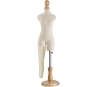 Sarti Femminili Manichino Mezza Scala Abito Forma con Gamba, Pantalone Patter Bambola Makig Modello per Sewig, White, 1/2 Model