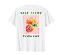 Sarti Spritz Social Club | Team Rosa Aperitivo Backprint Maglietta