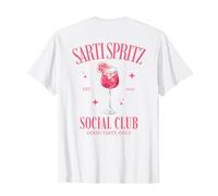 Sarti Spritz Social Club | Team Rosa Aperitivo Backprint Maglietta
