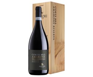 Sartori di Verona Corte Brà Amarone della Valpolicella DOCG Classico Riserva 2017 Magnum 1,5 ℓ, Cassetta di legno