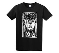 SaRueLsb Man's T-Shirt Hokuto No Ken Crying S-3XL Black Black XXL