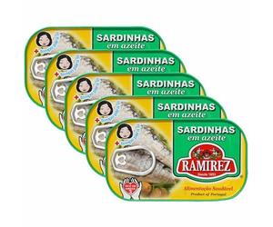 Sarujin'nyasu (olio d'oliva della sardina) pezzi Ramirez 125gX5