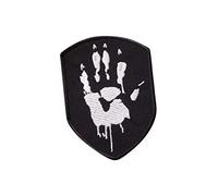 Saruman Hand, Tolkien, Silmarillion, Signore degli Anelli, Fantasy, Draghi Terra, Metallo Nero, Dungeon Synth, LOTR Ricamato Ferro su Applique Accessorio Souvenir