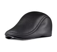 SaryEdge Berretto da Strillone da Uomo, Berretto da tassista, Basco in Pelle Gatsby, Berretto Irlandese della Ivy League, dalla F alla XL