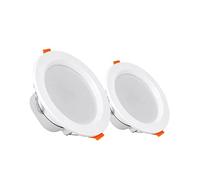 SaryEdge Faretto LED da Incasso da 2,5-6 Pollici con deflettore, Luce Wafer, Confezione da 2, Temperatura Colore Selezionabile 3000K/4000K/6000K, plafoniera da 3-18 W, Luce a Disc,5w-6000K