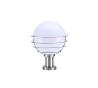 SaryEdge IP55 Impermeabile Moderno Lampada da Esterno a Colonna Impermeabile e Resistente alla Pioggia Globe Post Lanterne da Giardino Luci paesaggistiche da Esterno Lampada,30cm