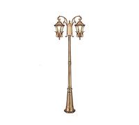 SaryEdge Lampione da Esterno, Lampada da cancello retrò, Lampada da Terra per Esterni, lampione Stradale Rurale in Bronzo Antico per Cortile, Parco, Paesaggio, palo Alto, 2 l,67 * 210CM