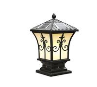 SaryEdge Luci da Parete per Esterni, Impermeabili, solari, a palo, in Alluminio, a LED, per Esterni, da Giardino, per Portico, Prato, Cortile, vialetto, Nero - 24 * 45cm,Black-24 * 45cm