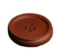 SaryEdge Vassoio da tè Kung Fu Rotondo, Rosso, a Doppio Strato, con Memoria di Forma e Contenitore per l'acqua, 25 cm, Come Mostrato, Adatto a Tutti, Come Mostrato, Adatto a ，As Show-Fits all
