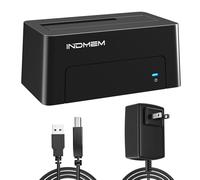 SAS a USB 3.0, SAS Hard Drive Enclosure Reader Converter Docking Station per server HDD SSD da 2,5/3,5" con adattatore di alimentazione 12V/2A, supporto fino a 18TB (nuovo aggiornamento)