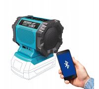 SAS+All Pro 18V Batteria Bluetooth 4.2 Stopaker USB Aux