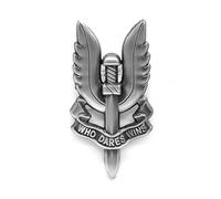 SAS British Army Special Air Service Who Dares Wins Metal Military Forces - Serie a tema - Spilla smaltata da bavero - Spilla placcata per abbigliamento, borse e cordini