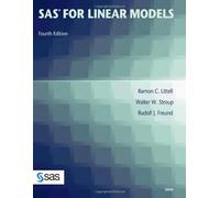 SAS for Linear Models, Fourth Edition