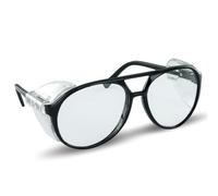 SAS Safety 5125 Classic Safety Glasses with Polybag, Black Frame/Clear Lens by SAS Safety