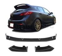 [ Sasa ] Ms Stile PU Posteriore Paraurti Labbro Per 10-13 Mazda 3 Con Doppio