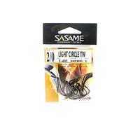 Sasame AMI Light Circle Black Nickel Hook - By 6, N°2/0