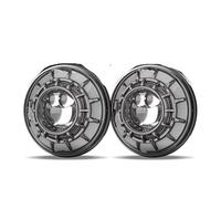 SASFZ Gruppo Faro 2 Pz Per Jeep JK 4x4 Per Suzuki Per Samurai Per Lada Niva 4X4 Uaz Auto 7 "Ha Condotto Faro Indicatori Direzione H4 Bianco DRL Luci Fanale Auto(1pair Black)