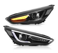 SASFZ Gruppo Faro Per Focus Per Mark Per 3th Per Gen 2015 2016 2017 2018 Facelift Doppio Fascio Proiettore Fari Nero Fanale Auto(RHD,Projecor)