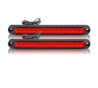 SASFZ Indicatore Laterale Luci Posteriori Freni Auto Indicatori Direzione Strisce LED Rimorchi Camion Stop Avvertimento Autoveicoli 12V 24V Luci di Posizione(2pcs Red)