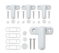 Sash Jammer Blocker - Serratura per porta scorrevole per una maggiore sicurezza | Set di 4 lucchetti per finestre e porte in lega di alluminio antifurto per finestre di casa e sicurezza