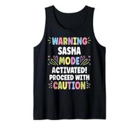 SASHA Personalized Name Funny Cute Custom SASHA Name Canotta
