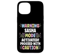 SASHA Personalized Name Funny Cute Custom SASHA Name Custodia per iPhone 15