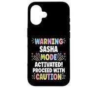 SASHA Personalized Name Funny Cute Custom SASHA Name Custodia per iPhone 16