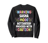 SASHA Personalized Name Funny Cute Custom SASHA Name Felpa