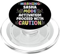 SASHA Personalized Name Funny Cute Custom SASHA Name PopSockets PopGrip per MagSafe