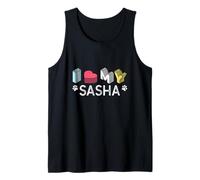Sasha Personalizzato Cane Nome Sasha Pet Lover Canotta