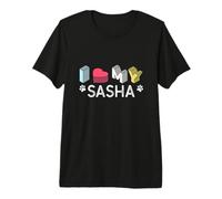 Sasha Personalizzato Cane Nome Sasha Pet Lover Maglietta Premium