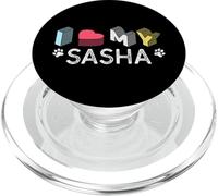 Sasha personalizzato cane nome Sasha Pet Lover PopSockets PopGrip per MagSafe