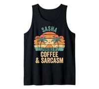 SASHA Vibes Only Cute Retro Girls SASHA Name Canotta