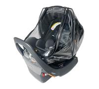 SASHA'S Copertura antipioggia e vento per seggiolino auto Chicco KeyFit 30 & 35, design trasparente, copertura massima (marsupio non incluso)
