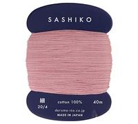 Sashiko Filo Diluente Peso 40m Col. 211" Grigio Rosa Giapponese Ricamo & Quilting by Yokota