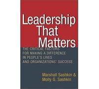 SASHKIN Leadership That Matters (Tascabile)