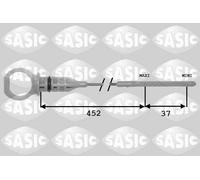 SASIC 1940001 Asta controllo livello olio per CITROËN,PEUGEOT