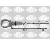 SASIC 1940002 Asta controllo livello olio per CITROËN,PEUGEOT