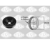 SASIC 2156021 Puleggia cinghia, Albero a gomiti per AUDI,FORD,SEAT,SKODA,VW