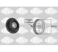 SASIC 2156080 Puleggia cinghia, Albero a gomiti per BMW,OPEL