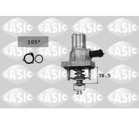 SASIC 3306054 Termostato, refrigerante per ALFA ROMEO,FIAT,OPEL