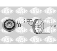SASIC 9001813 Puleggia cinghia, Albero a gomiti per ALFA ROMEO,FIAT,LANCIA,OPEL,