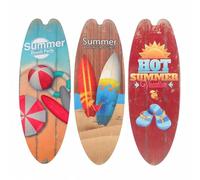 Sasiil Decorazioni Murali in Legno a Forma di Surf da Tavolo, Set da 3, Tema Spiaggia Vintage, Decorazioni Parete, Arte Murale Costiera, Sculture da Parete per Soggiorno, Camera, Ingresso, Ufficio
